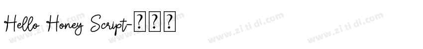 Hello Honey Script字体转换 Hello Honey Script字体转换